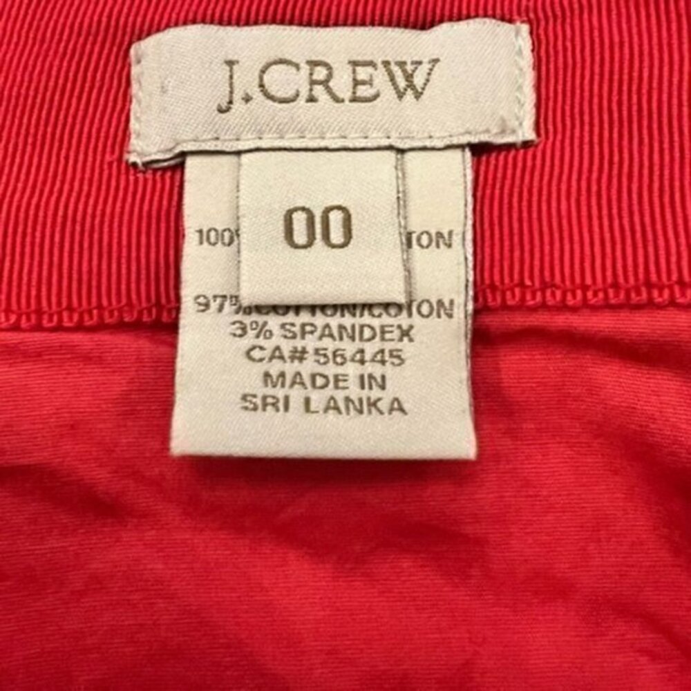 J. Crew No. 2 Pencil Skirt Womens Size 00 Red Blue Paisley STUNNING Preppy Lined - Picture 11 of 14